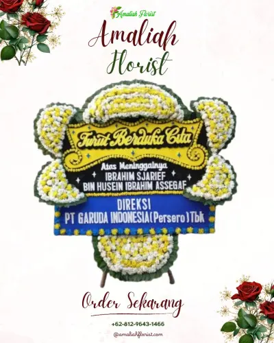 Papan Bunga Duka di Cikawao