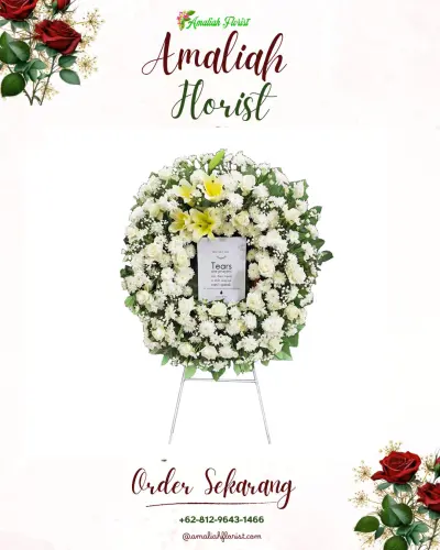 Krans Bunga Duka Cita di Cikawao